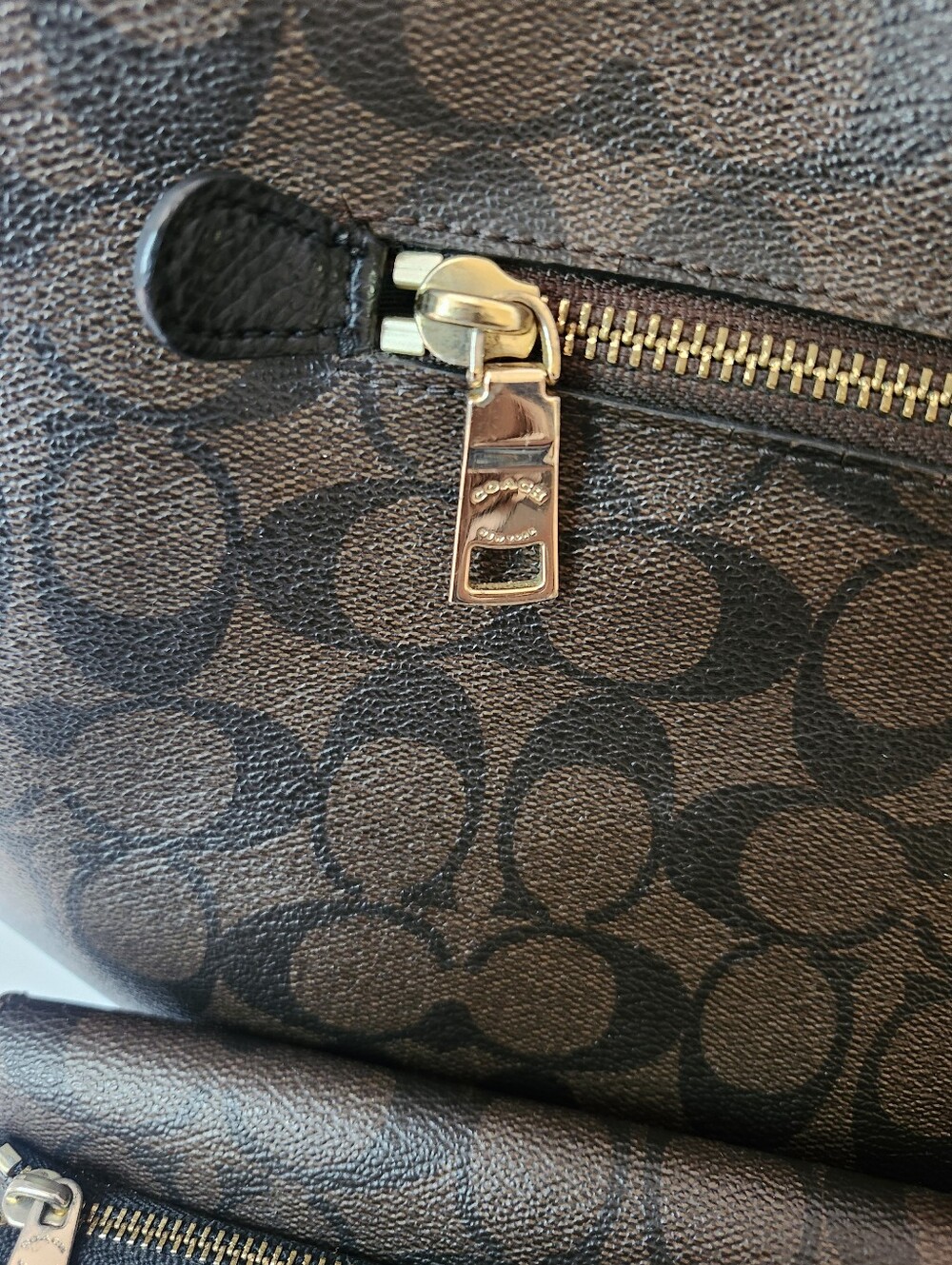 Coach Brown Signature Monogram Hobo with Matching Wallet - Picture 4 of 10